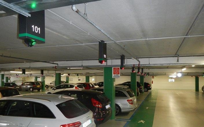sistema di indirizzamento al posto auto libero