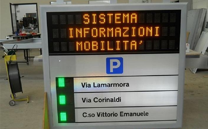 Information board for car park