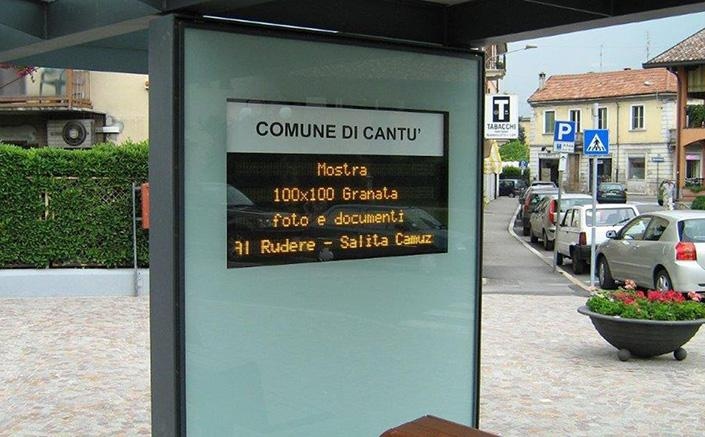 LED panel for stations